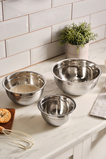 Karaca X Refika Mixy 3-Piece Steel Mixing Bowl