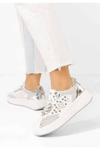 B T Shoes Šedé dámské tenisky Jeanetta