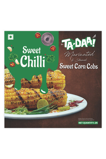 Tadaa TA-DAA Sweet Chilli Marinated & Steamed Sweet Corn Cobs - 450 g x 2