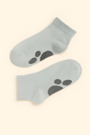 Katia&Bony Children's Paw Printed Step Socks Blue