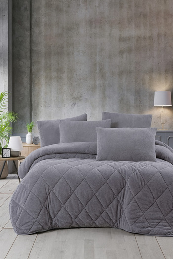 cs ilkim Vie En Cotton Double Luxury Gray Welsoft Quilt Double-Sided 195X215
