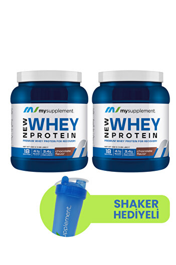 MYSUPPLEMENT Whey Protein Powder Chocolate Flavored 2-Pack Advantage Pack – Muscle Building - High Protein Supplement