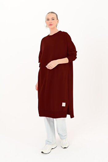 Soul Kadın Basic Tunic - 30645TUN - Bordo