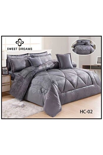 Gerenic Winter double bedspread, velvet, embossed fur, 8 pieces, quilt, size 230 x 250 cm - Verani