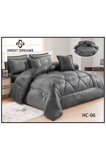 Gerenic Winter double bedspread, velvet, embossed fur, 8 pieces, quilt, size 230 x 250 cm - Verani