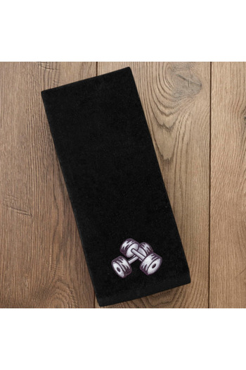 Ursa Dumbbell (Dumbell) Embroidered Design Sports Towel Small Size 30X50