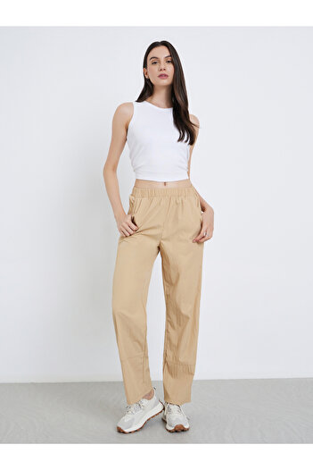 Take Two By Styli Women Beige Relaxed Fit Pants