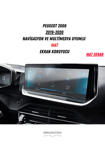 UniqAnatolia Peugeot 2008 2019-2020 Navigation and Multimedia Compatible Matte Screen Protector