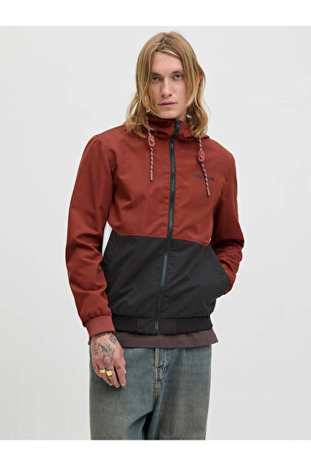 Jack & Jones Jjerush Hood Bomber Noos Red Men's Jacket 12200208