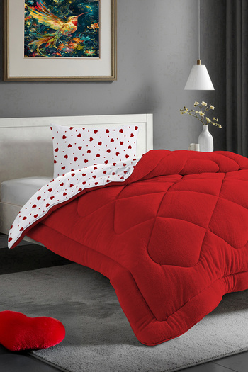 EVA Patterned Single Welsoft Quilt +1 Pillowcase 50X70Cm / Double-Sided, Modern Design