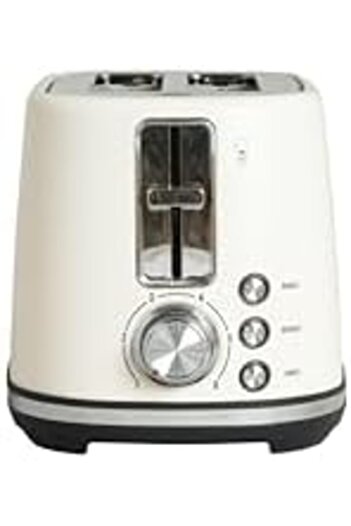STOREMAX Gem Concept 2 Slice Toaster – 1000 W, Stainless Steel Housing |   Vanilla Cream 1088605