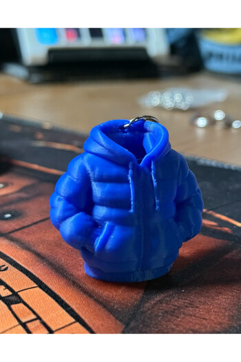KARAHASANOĞLU MAKİNE Puffy Mont Keychain (Blue)