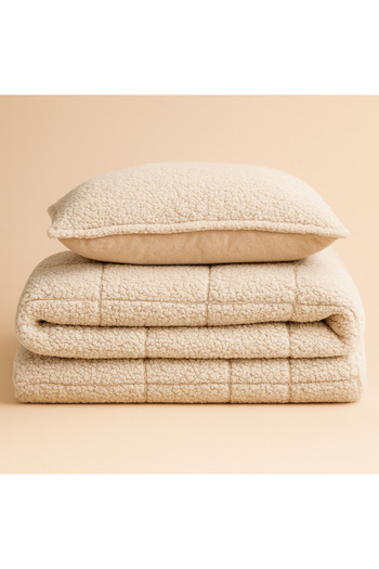 sutra Plush Single Comforter Quilt Set