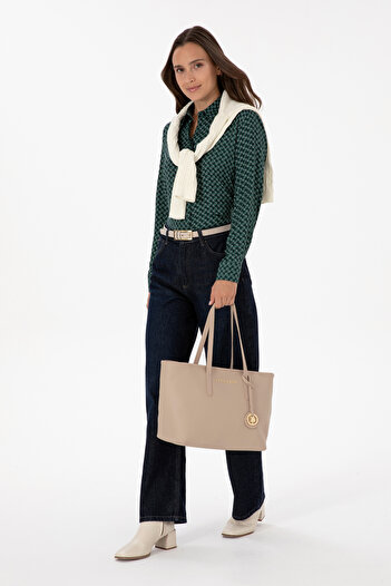 U.S. Polo Assn. Women's Beige Shoulder Bag 50317823-Vr011