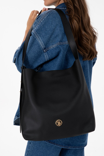 U.S. Polo Assn. Women's Black Shoulder Bag 50317825-Vr046