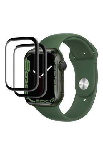 Margoun 2-Piece Screen Protector Glass For Apple Watch Series 7 41mm Clear