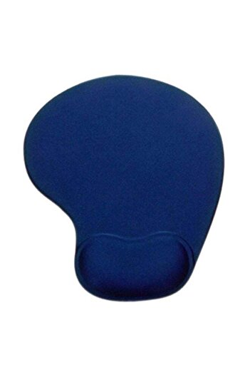 Generic Rubber Mouse Pad With Wrist Support Blue