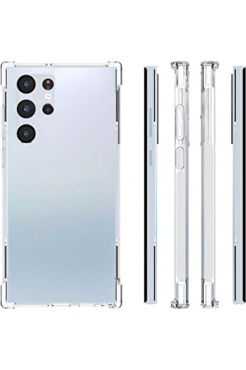 Generic Silicone Soft Thin Crystal Protective Case Cover With Corner Bumpers For Samsung Galaxy S22 Ultra Cl