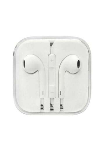 Generic In-Ear Earphones With Mic White