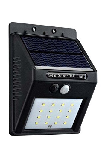 Generic Solar Wall Lamp Black