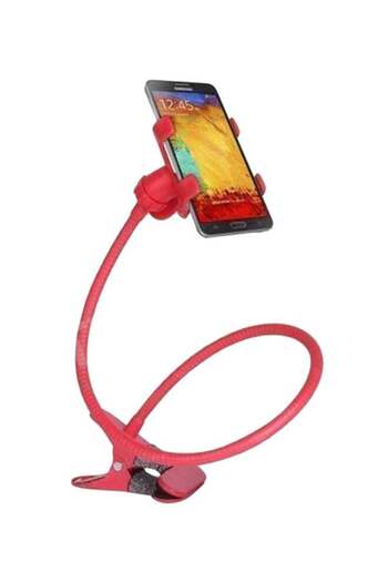 Generic Rotating Bracket Stand Mount Mobile Holder Red
