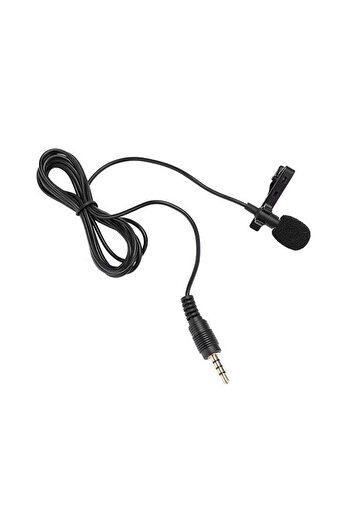 Generic Clip-On Lapel Hands Free Condenser Microphone With 3.5 mm Jack