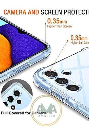 Generic Transparent back and sides support case for the Galaxy A15