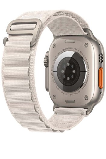 Generic New Strong Nylon Apple Watch Band Supports 49 Sizes Matte White Color