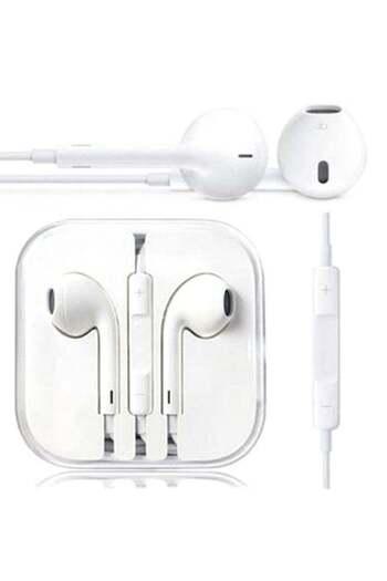 Generic In-Ear Earphones With Mic White