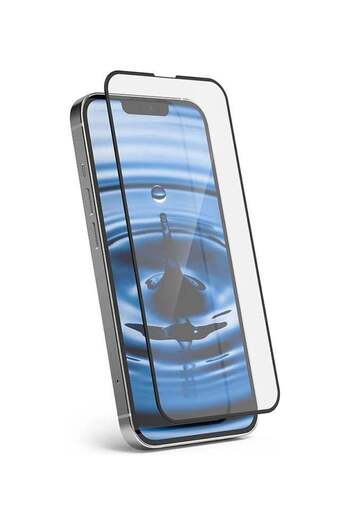 ROCK POW واقي شاشة زجاجي كامل التغطية لهاتف iPhone 14 Plus/13 Pro Max مقاس 6.7 بوصة، أسود