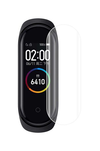 Foxcon 3-Piece Soft Ultra Thin Anti Shock Screen Protector For Mi Band 4 Clear