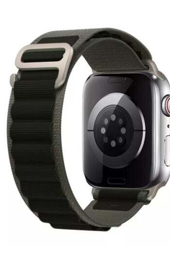 Generic Replacement Band Compatible with Apple Watch Series 9/Ultra/Ultra 2, Size 44/45/49mm Olive C