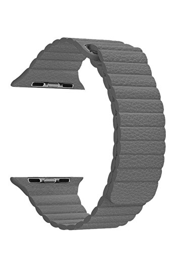 Generic Replacement Genuine Leather Loop Band For Apple Watch 42mm Grey