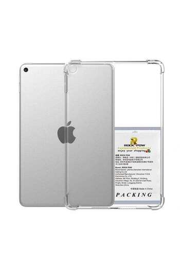 ROCK POW Protective Durable Cover Case for iPad 10.2 inch 2021/2020/2019 Clear