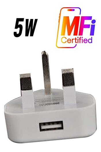 Generic Power Adapter With Cable White
