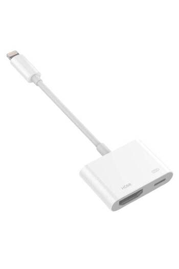 Eworld Lighting To HDMI Digital AV Adapter White