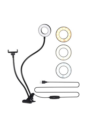 Generic Selfie Ring Light Black