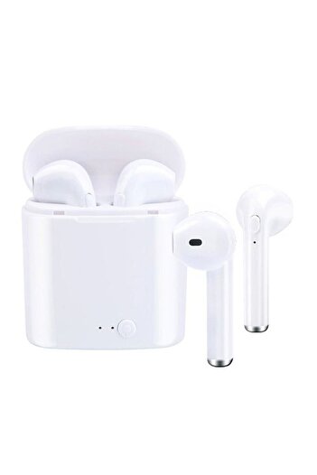 Generic Wireless Bluetooth In-Ear Headphones With Charging Case White