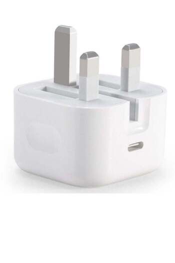 Generic White wall plug with Type C port compatible with Apple, Android and Huawei devices
