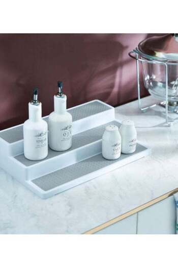 Home Box Omega 3-Tier Spice Rack White/Grey