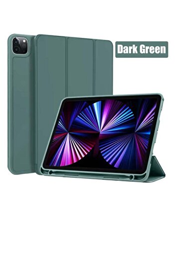 Generic iPad Pro11 (2024) case with pen holder green color