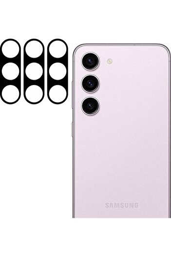 Margoun 3Pack for Samsung Galaxy S23 Plus Camera Lens Protector 9H Tempered Glass 2.5D Anti-Scratch
