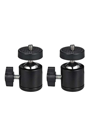 Generic 2-Piece Tripod Ball Head Set Black