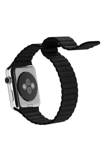 Generic Magnetic Leather Wrist Loop Strap For Apple Watch 42mm Black