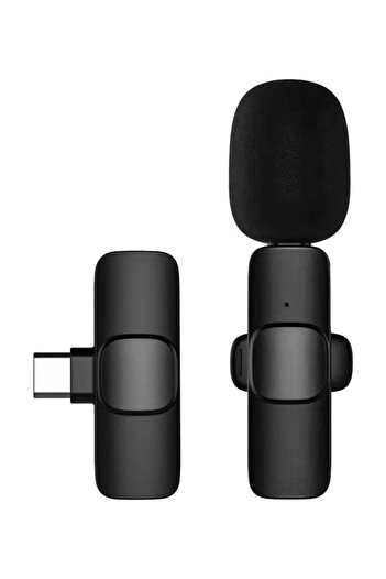 Generic Mini Wireless Lavalier Microphone JE-D11087-1 Black