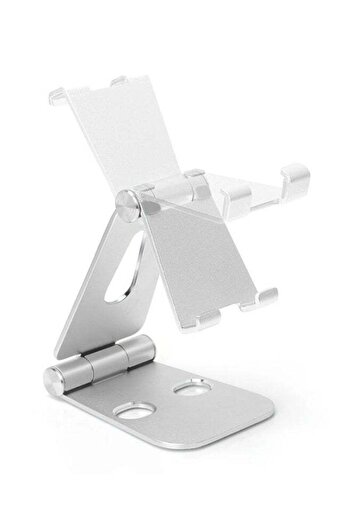 Generic Universal Foldable Mobile And Tablet Holder Silver