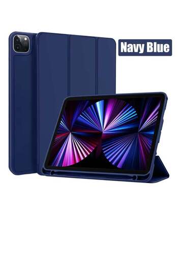 Generic Flip cover for Apple iPad Pro13 (2024) navy blue with pen holder