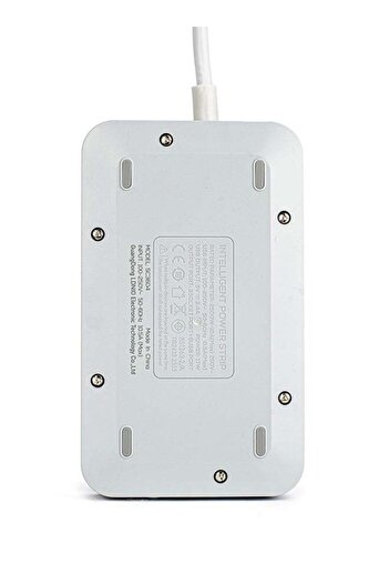 LDNIO 6-USB Power Socket Charger With Cables Grey/White
