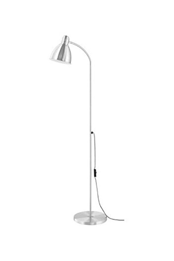 Generic Floor Reading Lamp Silver