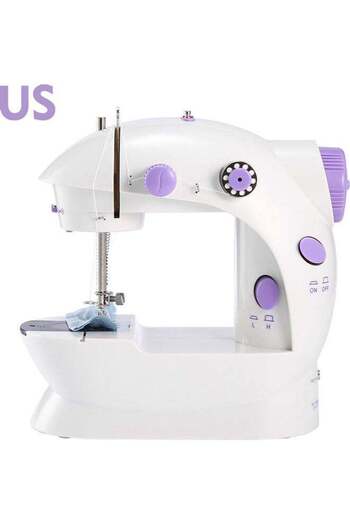 Generic Portable Sewing Machine White/Purple